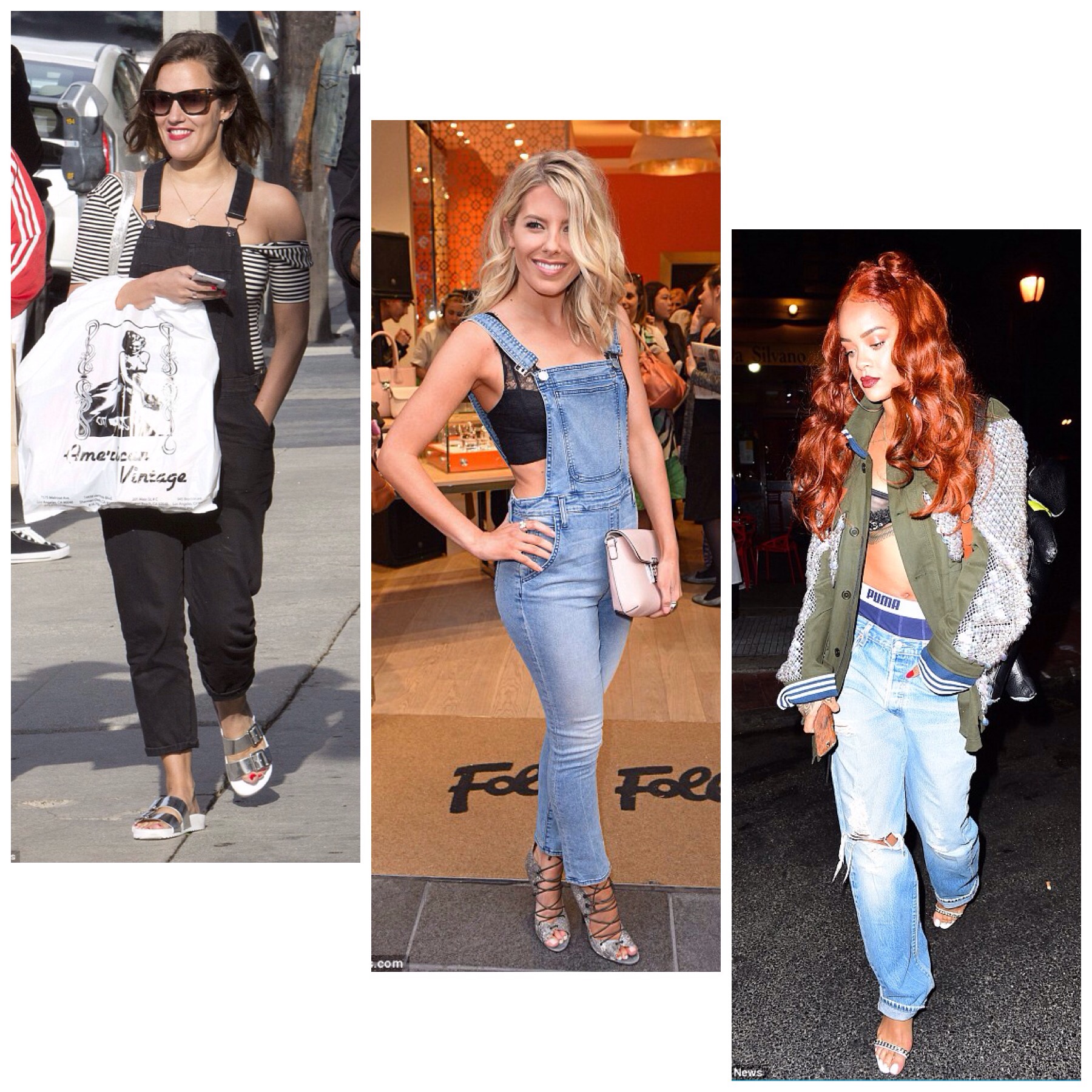 caroline flack, mollie king, rihanna