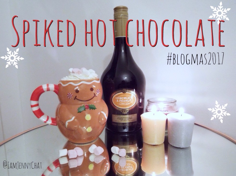 Primark gingerbread man mug, Marks & Spencer Peanut and Chocolate cream, #blogmas2017 , Jenny Chat